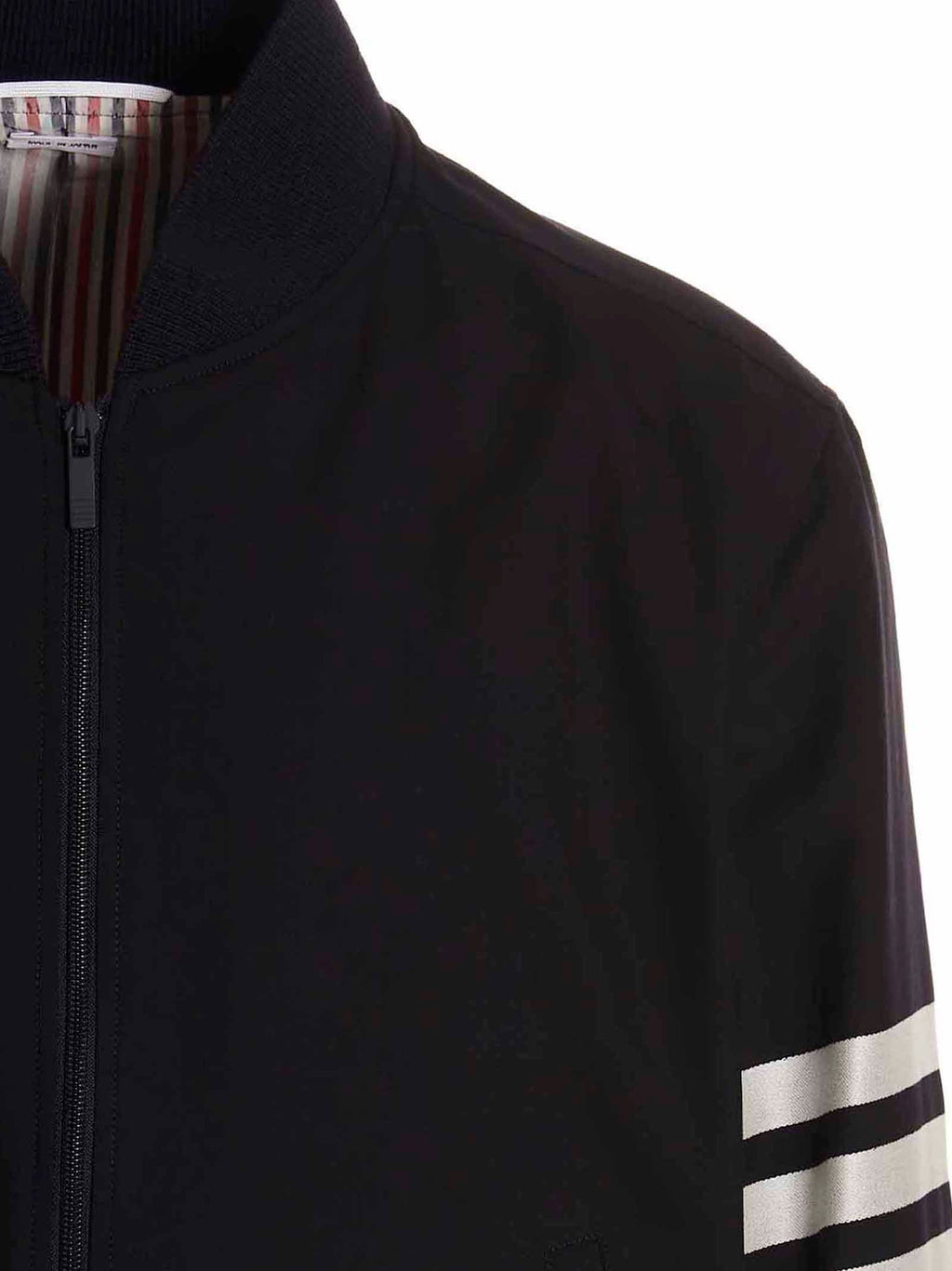 Thom Browne Blue Wool Bomber