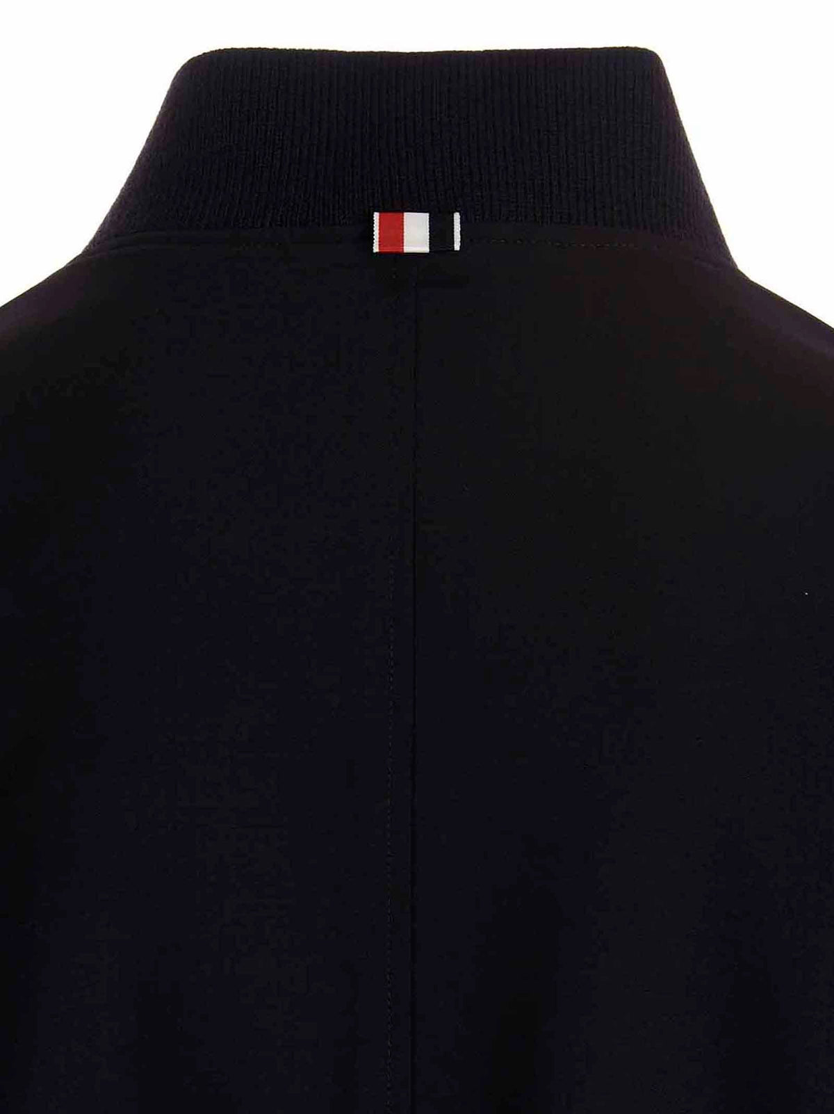 Thom Browne Blue Wool Bomber