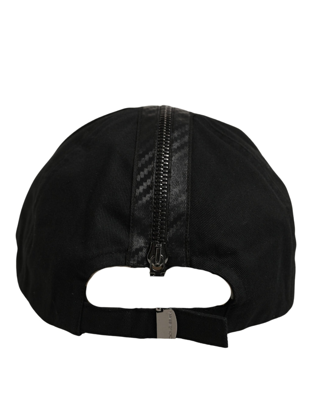 Dolce & Gabbana Men Black Cotton Baseball Cap 6 Panels Hat