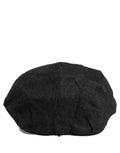 Dolce & Gabbana Men Black Cotton Flat Cloth Newsboy Cap Hat