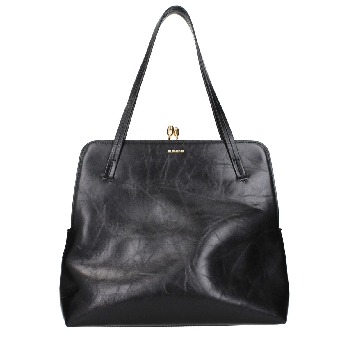 Jil Sander Black Leather Shoulder Bag