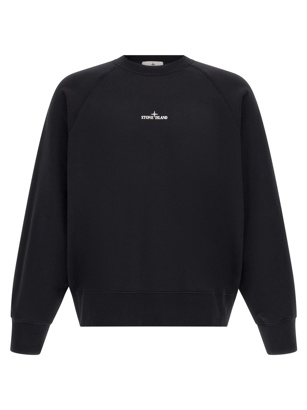 Stone Island Black Cotton Sweatshirt