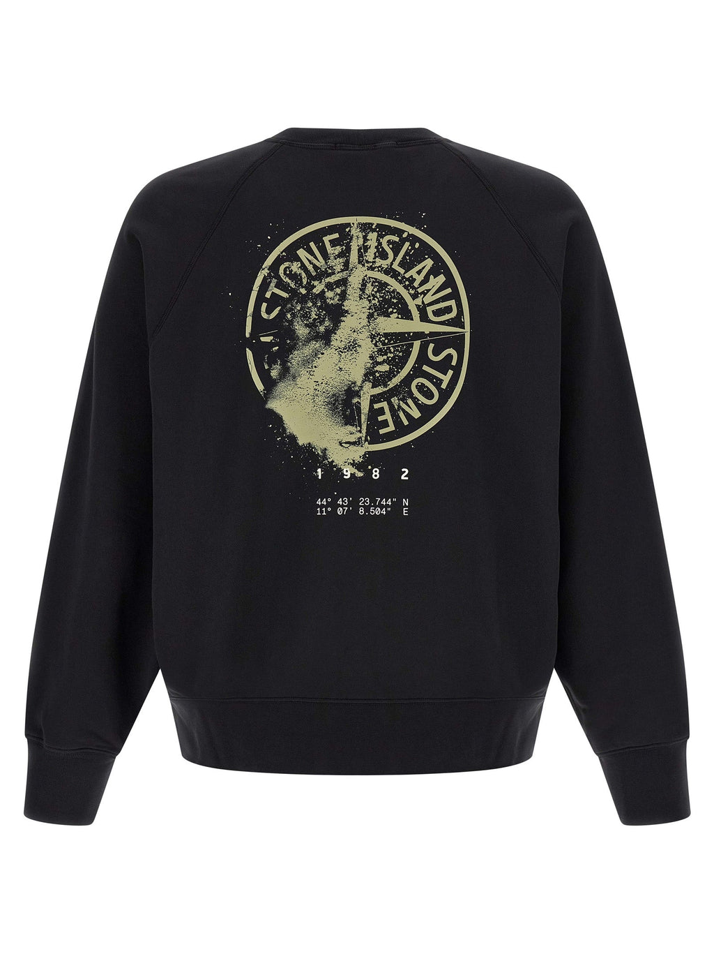 Stone Island Black Cotton Sweatshirt