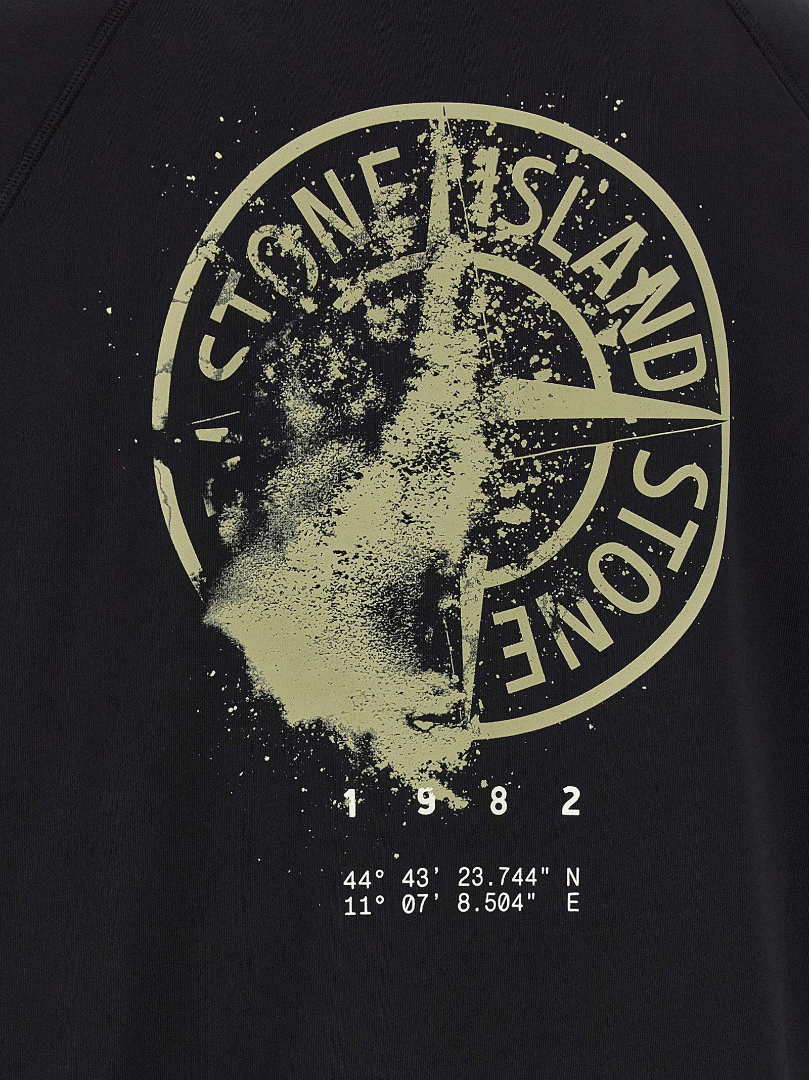 Stone Island Black Cotton Sweatshirt