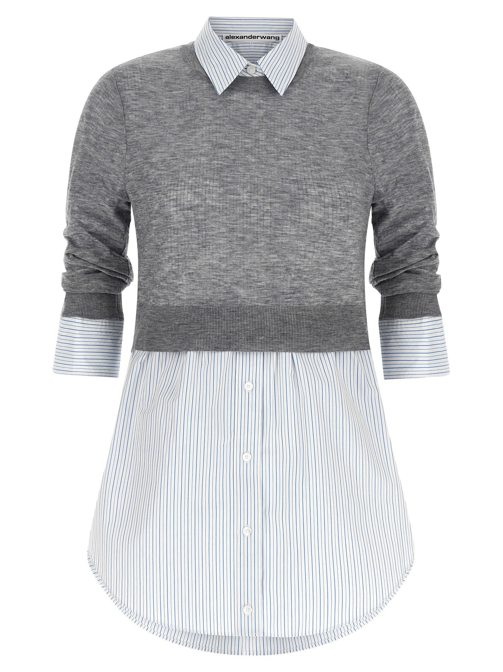 Alexander Wang Gray Wool Blouse