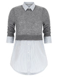 Alexander Wang Gray Wool Blouse