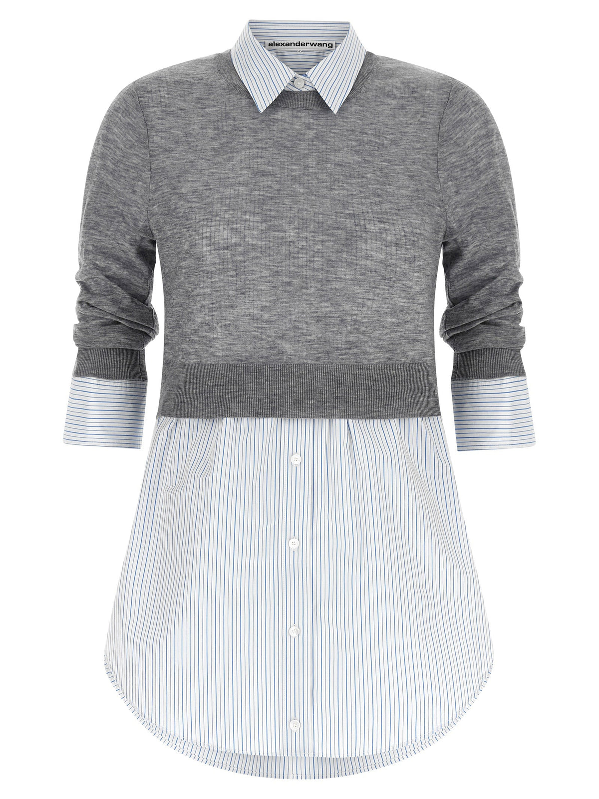 Alexander Wang Gray Wool Blouse