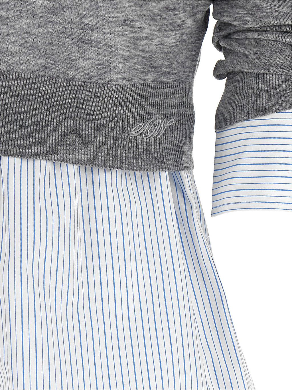 Alexander Wang Gray Wool Blouse