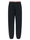 Versace Black Polyamide Joggers (Workout Pants)