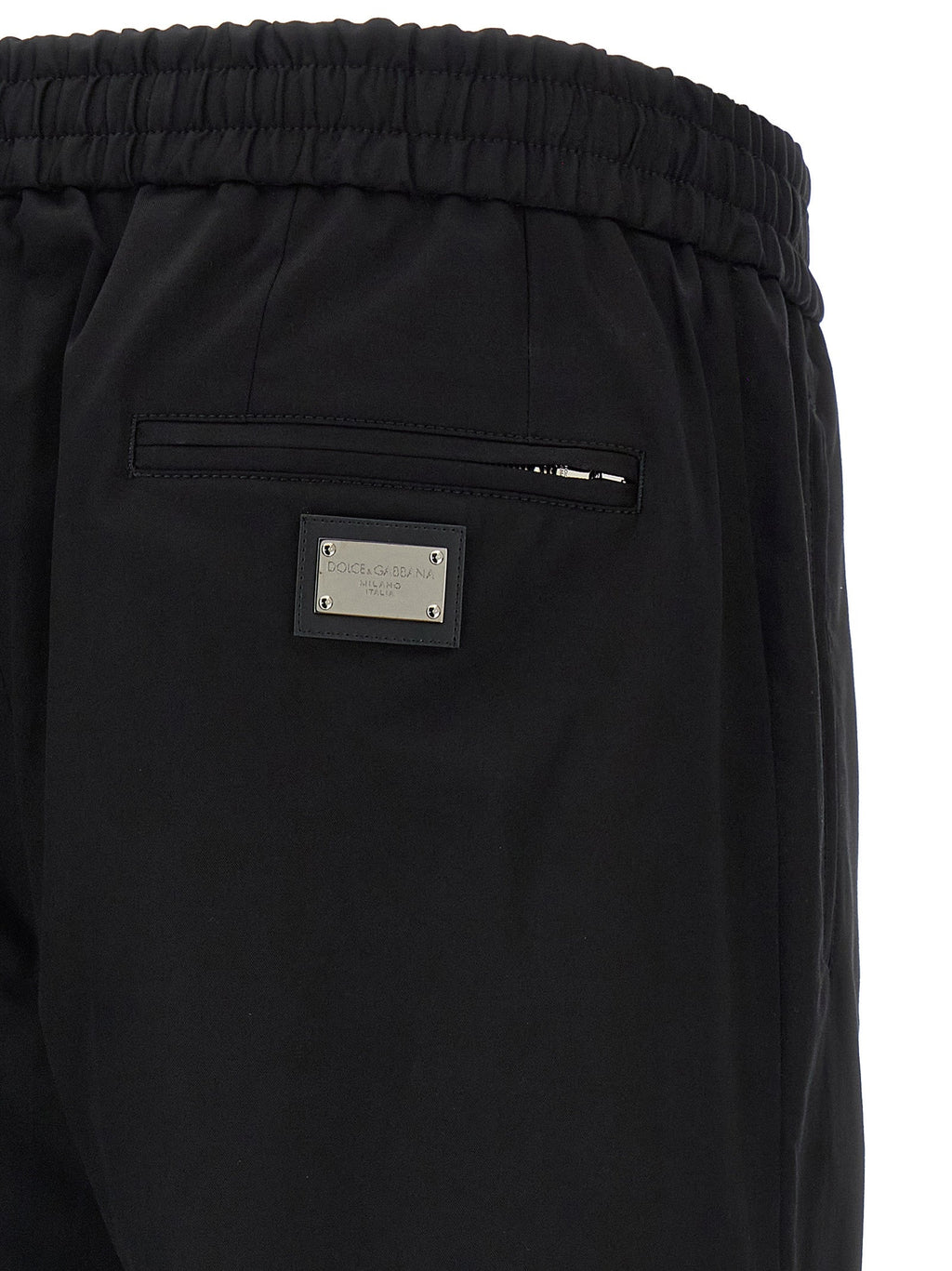 Dolce & Gabbana Black Cotton Casual Pants