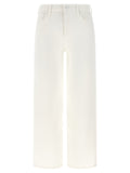 Mother Denim White Cotton Straight-Leg Jeans