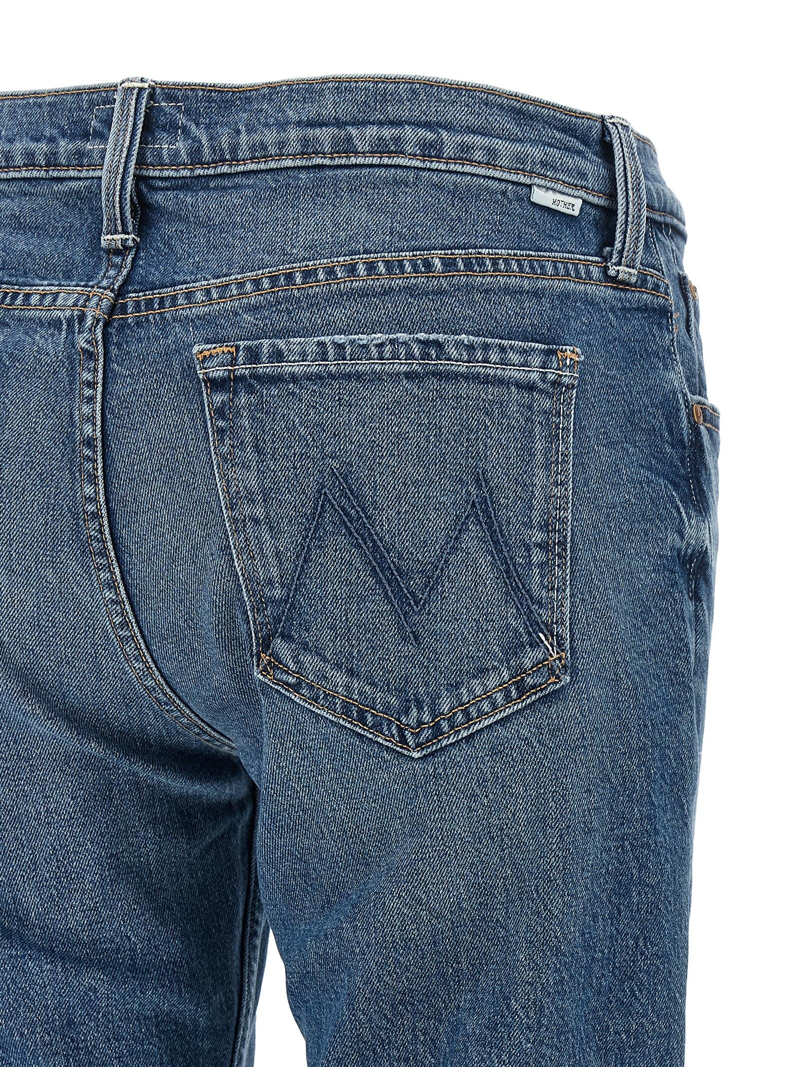 Mother Denim Blue Cotton Bootcut Jeans