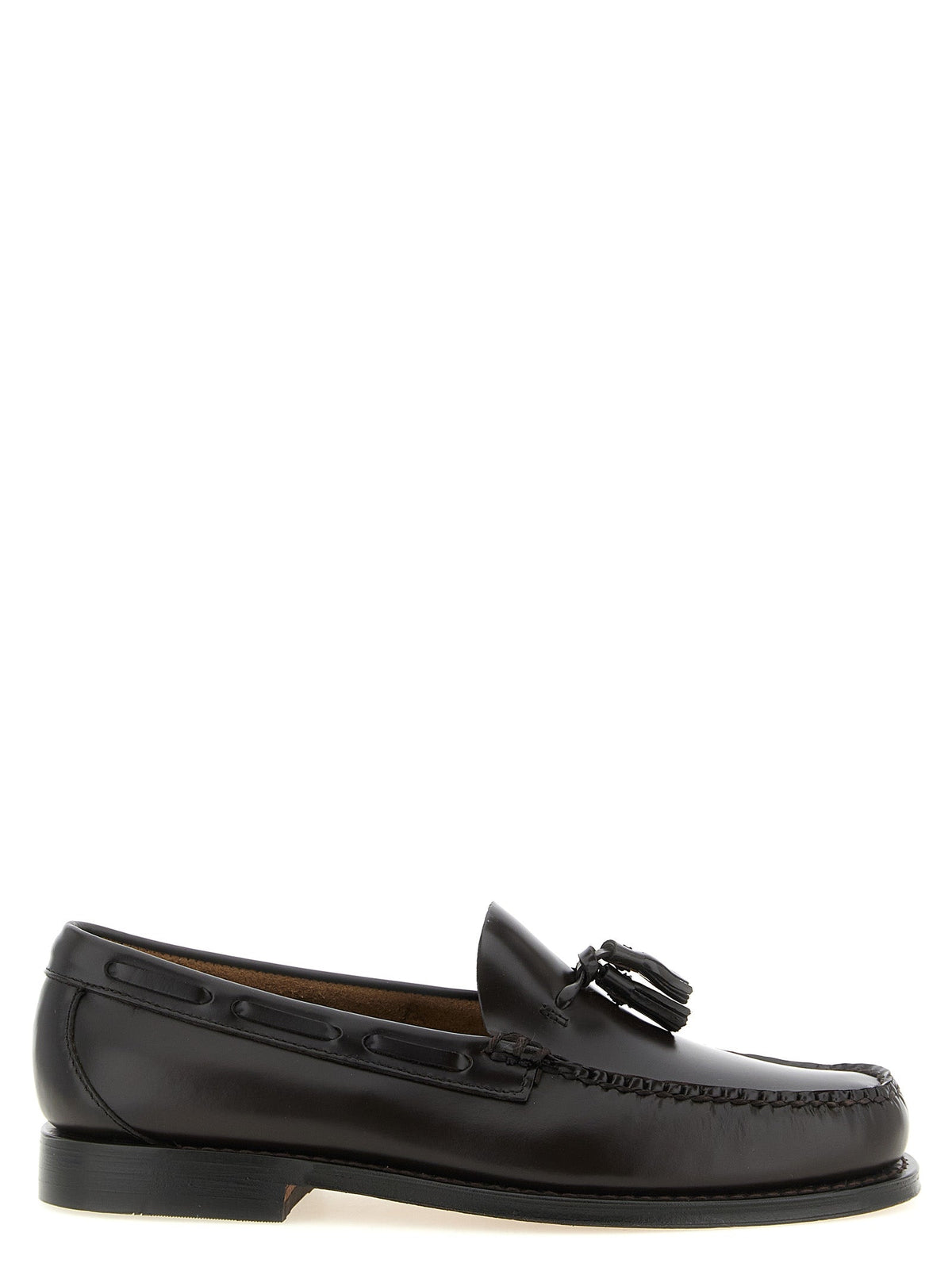 G.H. BASS Brown Cowhide Slip-On Loafers