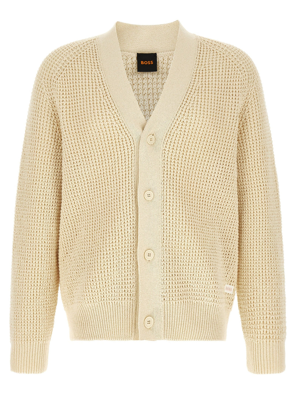 Hugo Boss Beige Cotton Cardigan
