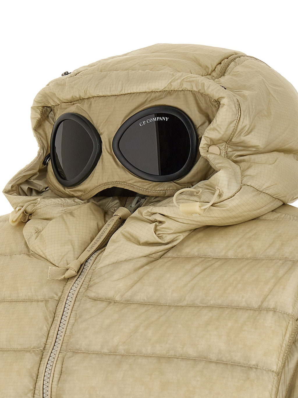 C.P. Company Beige Polyamide Full-Length Jacket