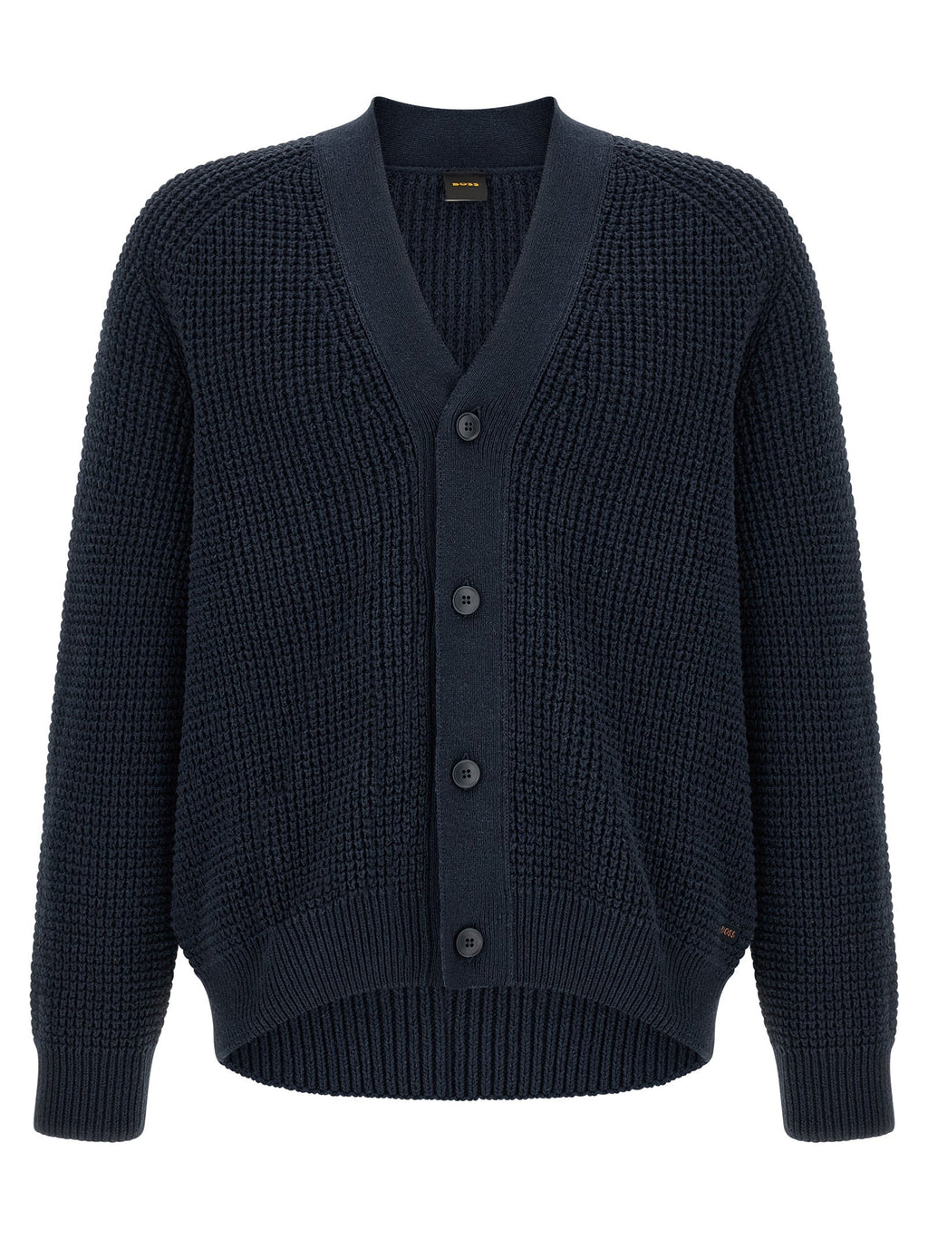 Hugo Boss Blue Cotton Cardigan