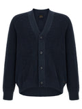 Hugo Boss Blue Cotton Cardigan