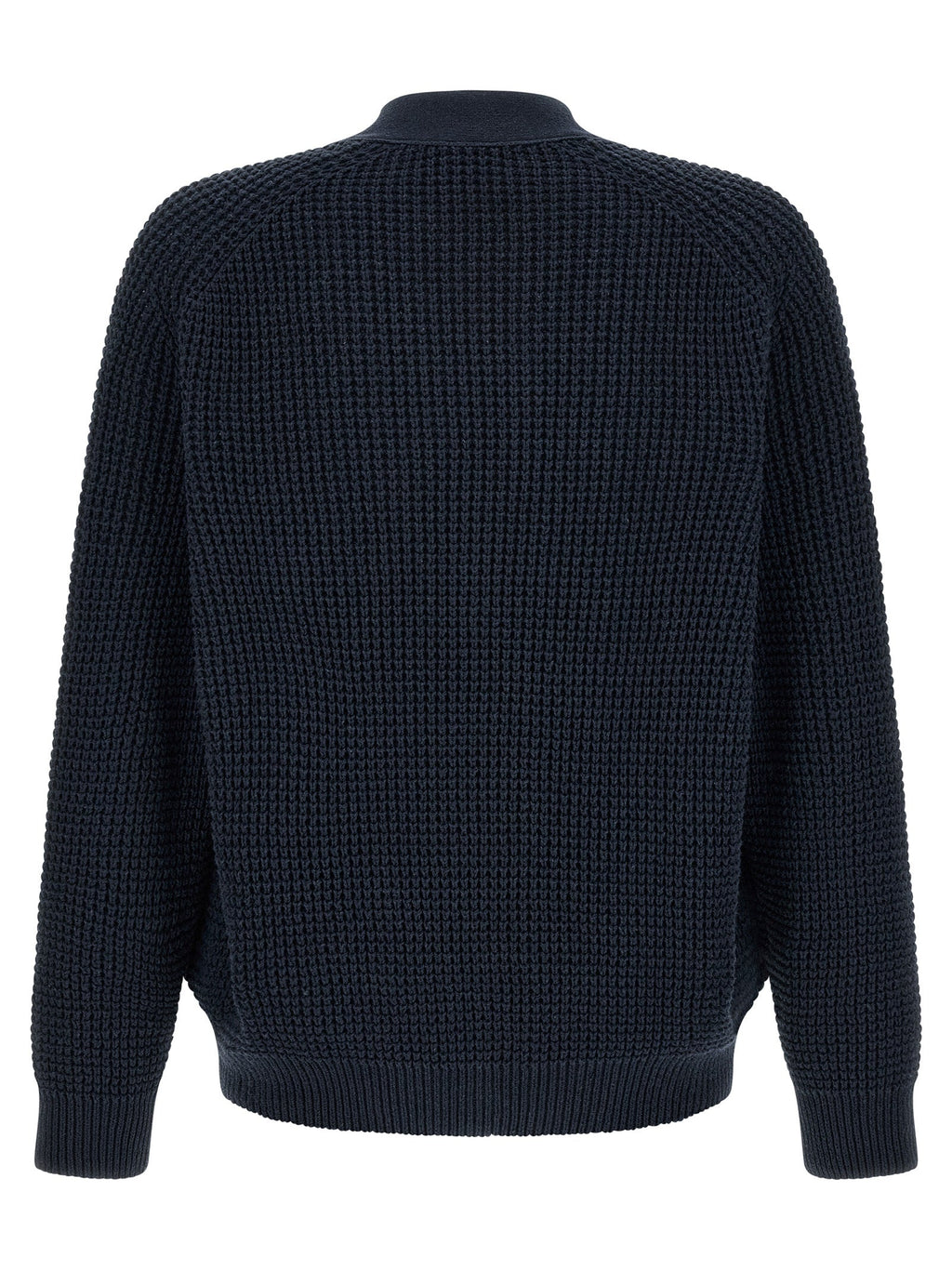 Hugo Boss Blue Cotton Cardigan