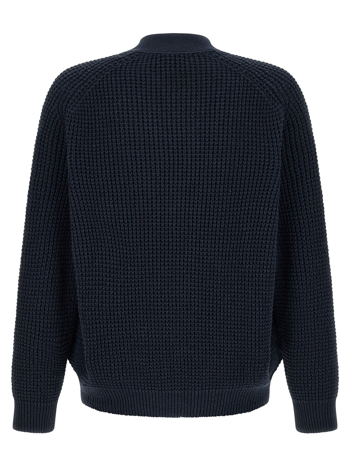 Hugo Boss Blue Cotton Cardigan