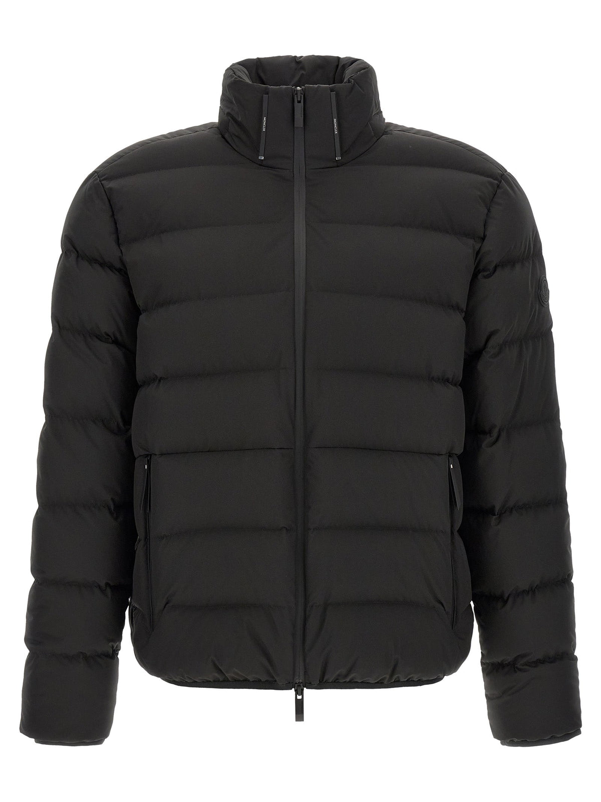 Moncler Black Polyester Full-Length Jacket