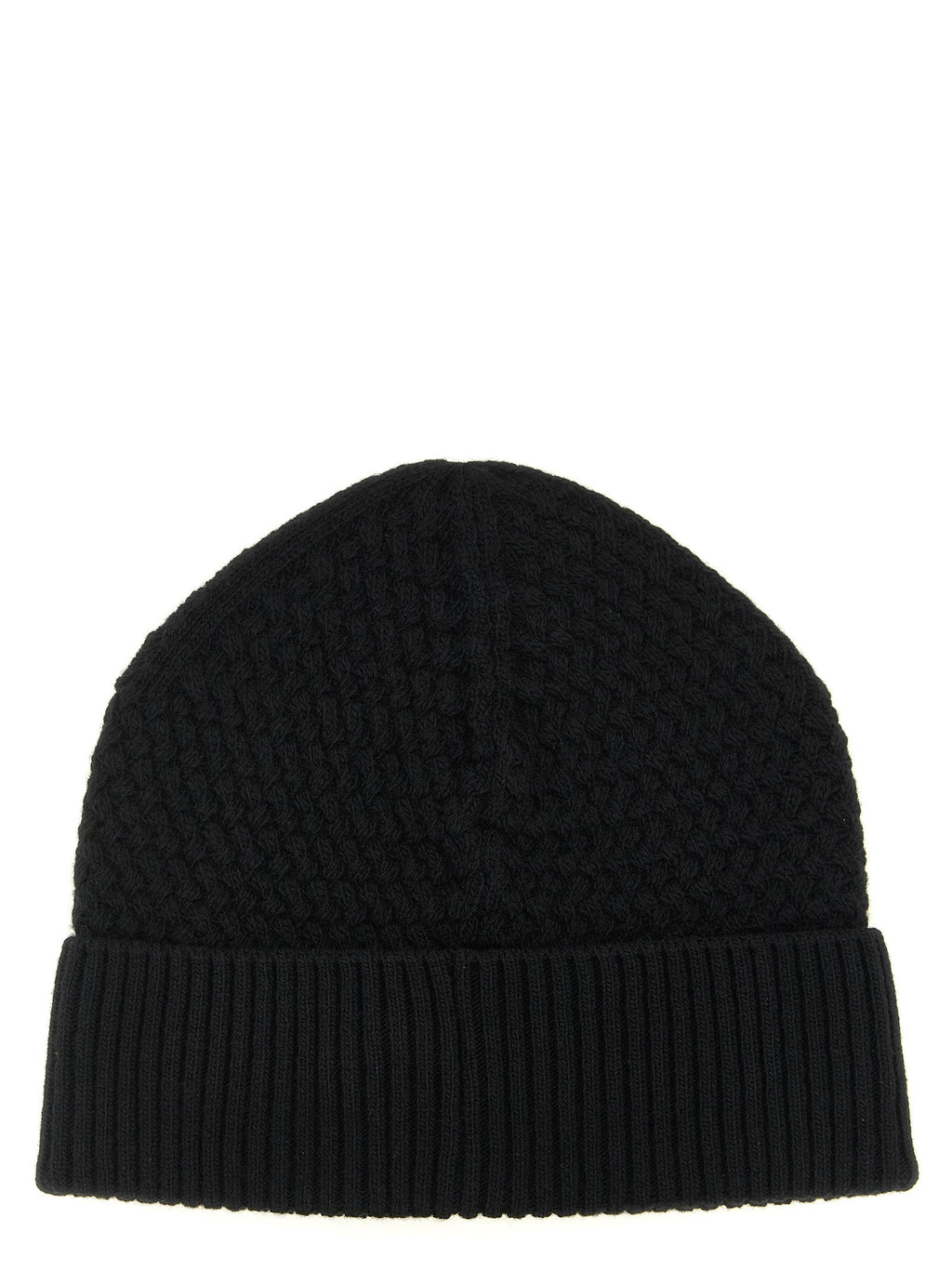 Moncler Black Leather Beanie