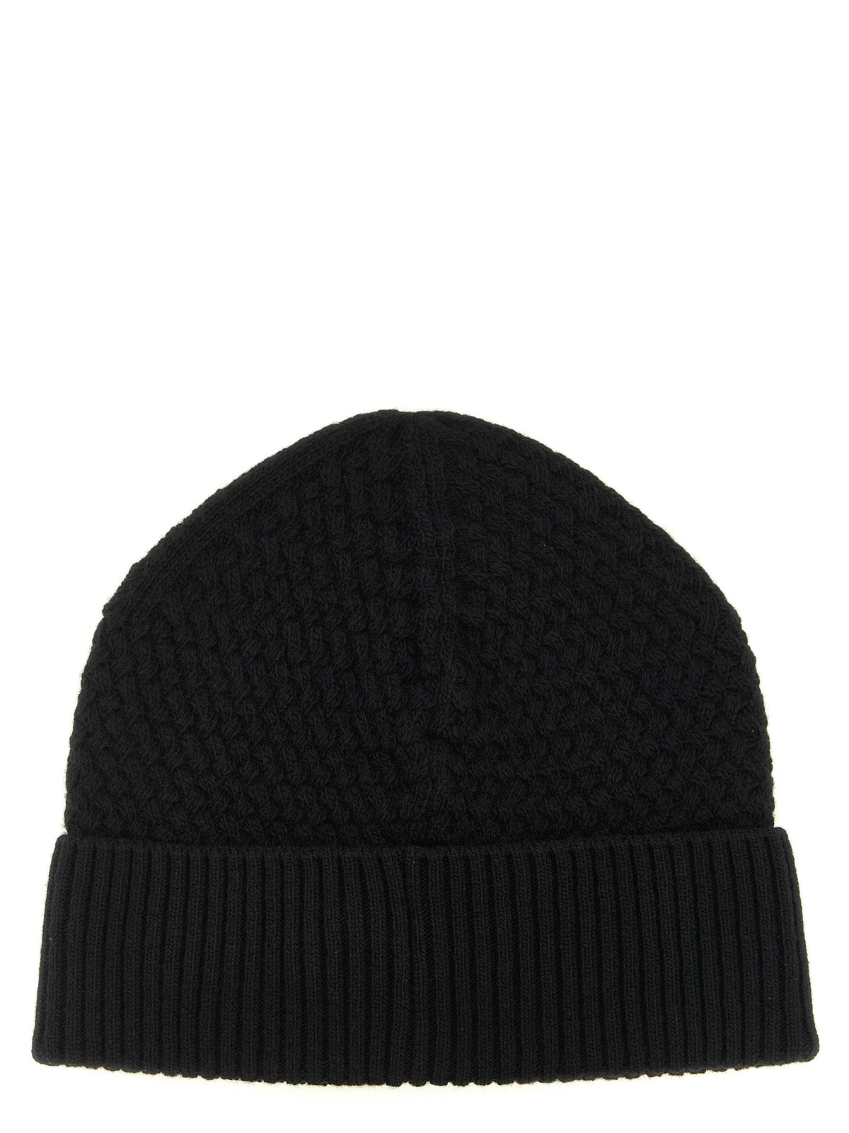 Moncler Black Leather Beanie