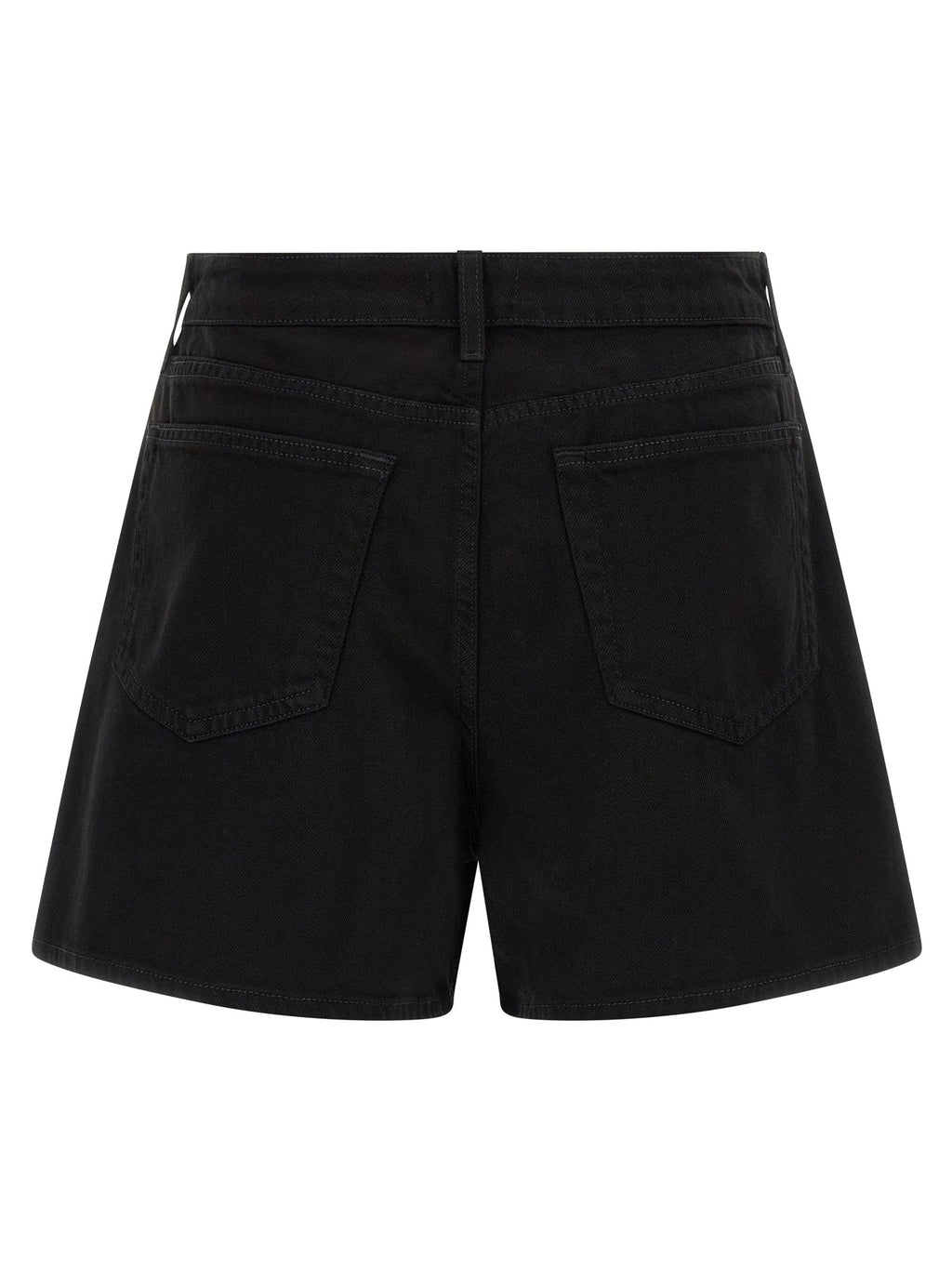L'Agence Black Cotton Bermuda Shorts