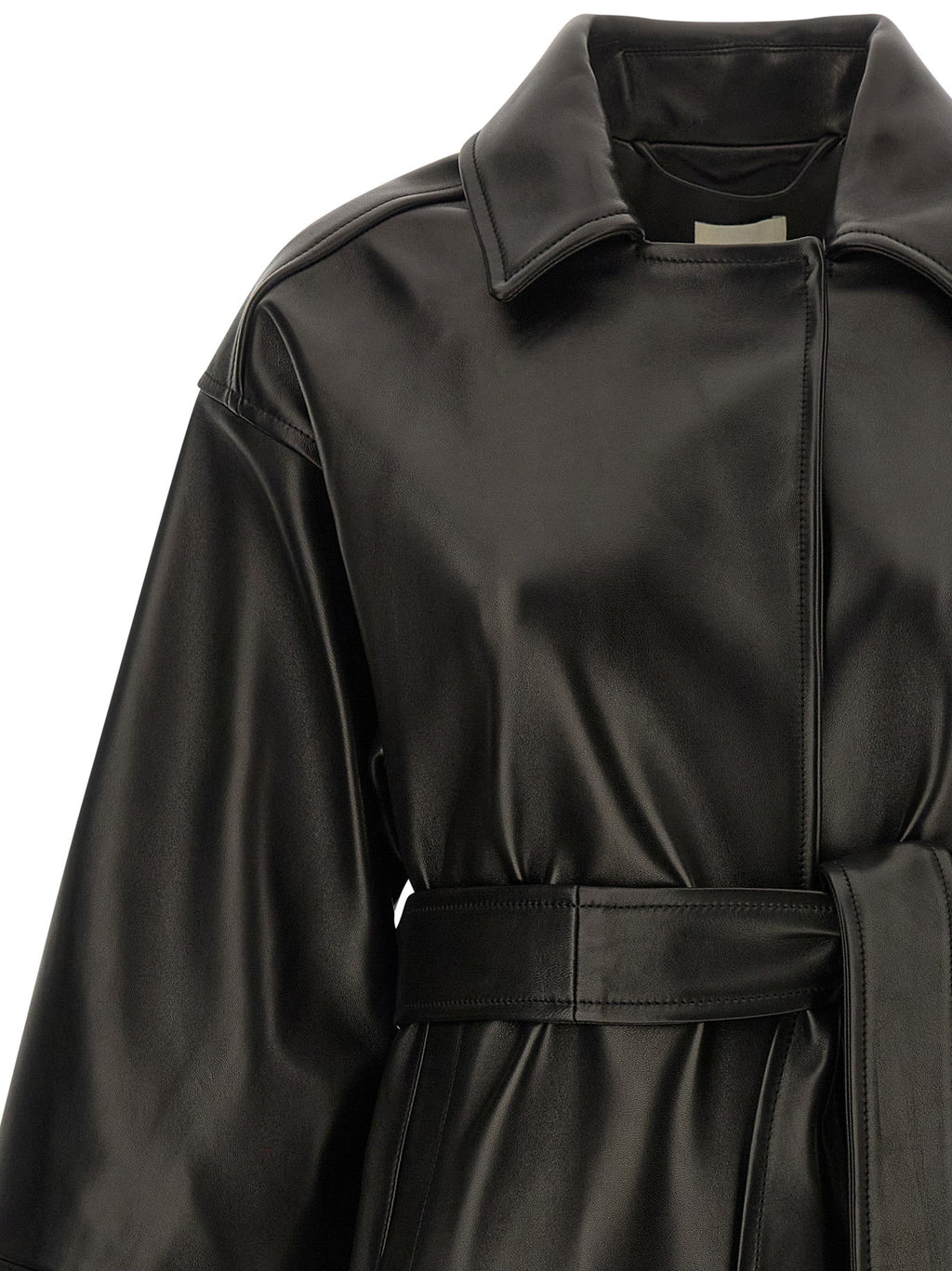 Khaite Black Lamb Leather Leather Jacket
