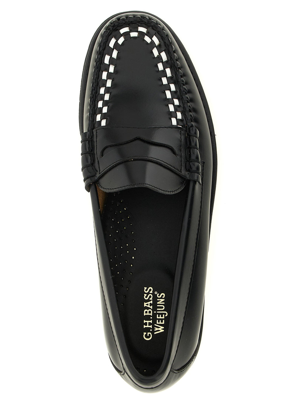 G.H. BASS Bicolor Cowhide Slip-On Loafers