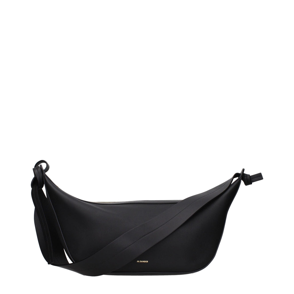 Jil Sander Black Leather Shoulder Bag