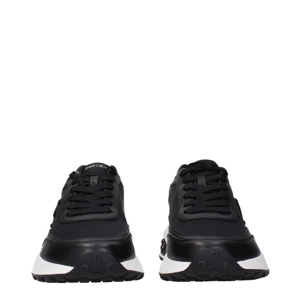 Jimmy Choo Black Fabric Athletic Sneakers