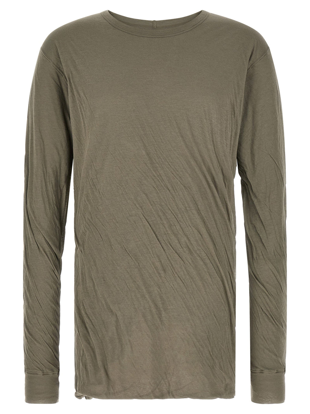 Rick Owens Gray Cotton T-Shirt