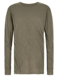Rick Owens Gray Cotton T-Shirt