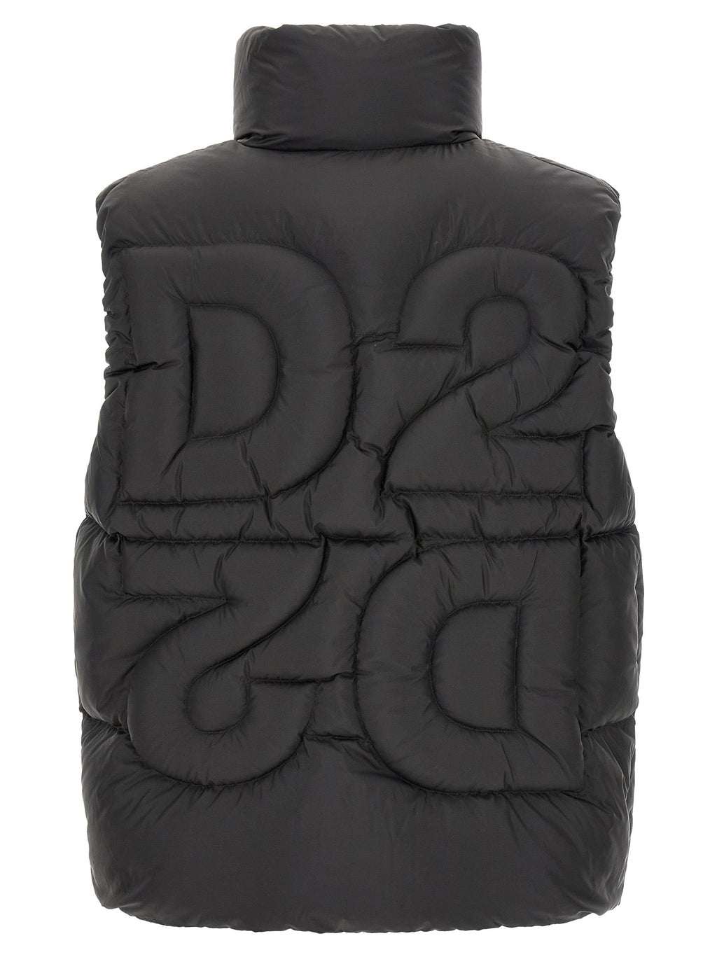 Dsquared² Black Polyester Sleeveless Jacket