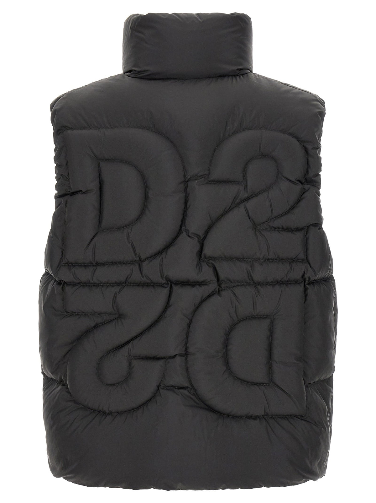 Dsquared² Black Polyester Sleeveless Jacket