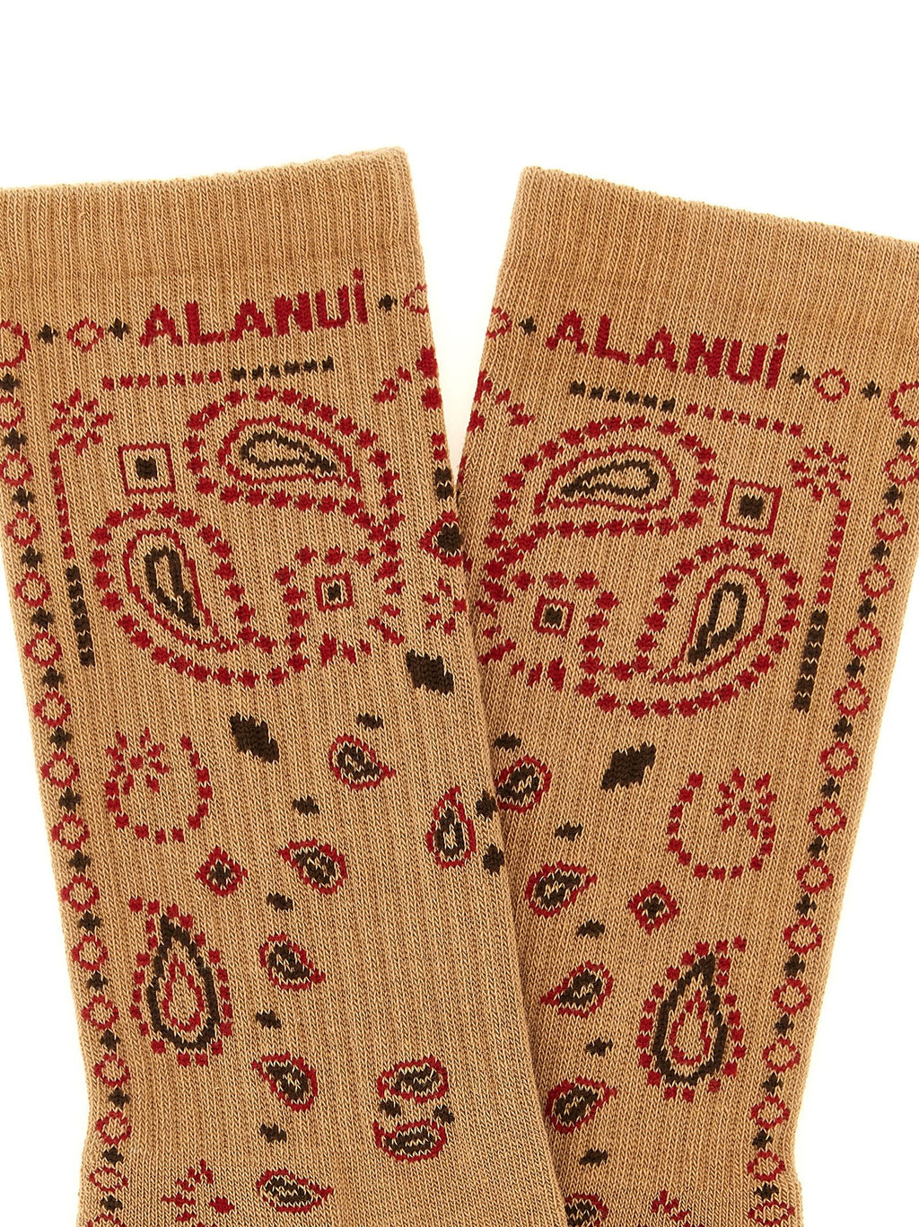 Alanui Beige Cotton Socks