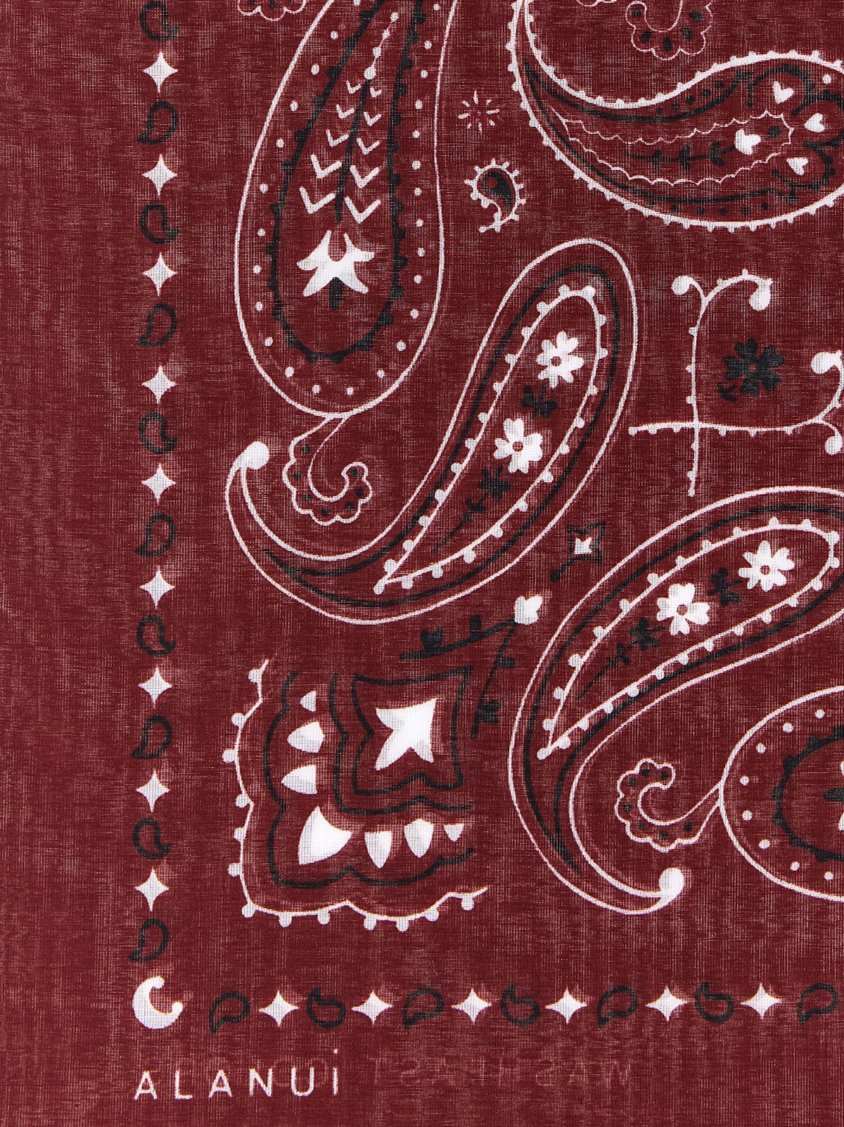 Alanui Bordeaux Cotton Scarf