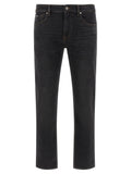 Hugo Boss Black Cotton Straight-Leg Jeans
