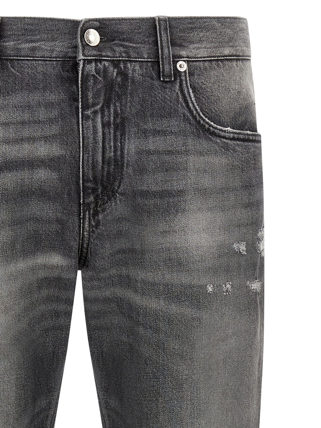 Dolce & Gabbana Gray Cotton Jeans Denim