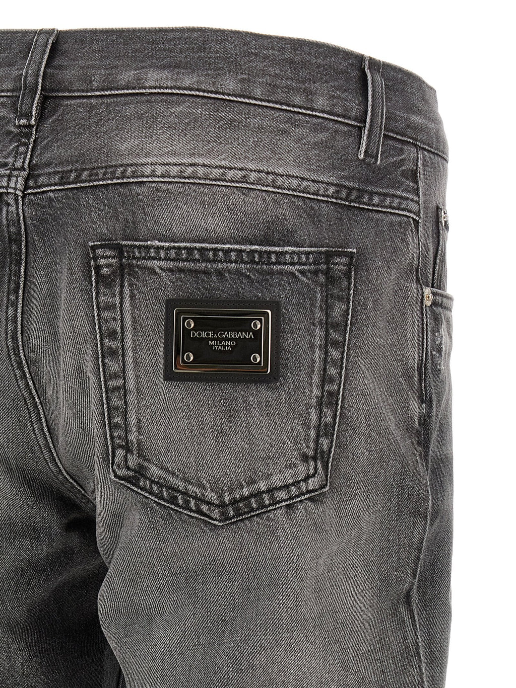 Dolce & Gabbana Gray Cotton Jeans Denim