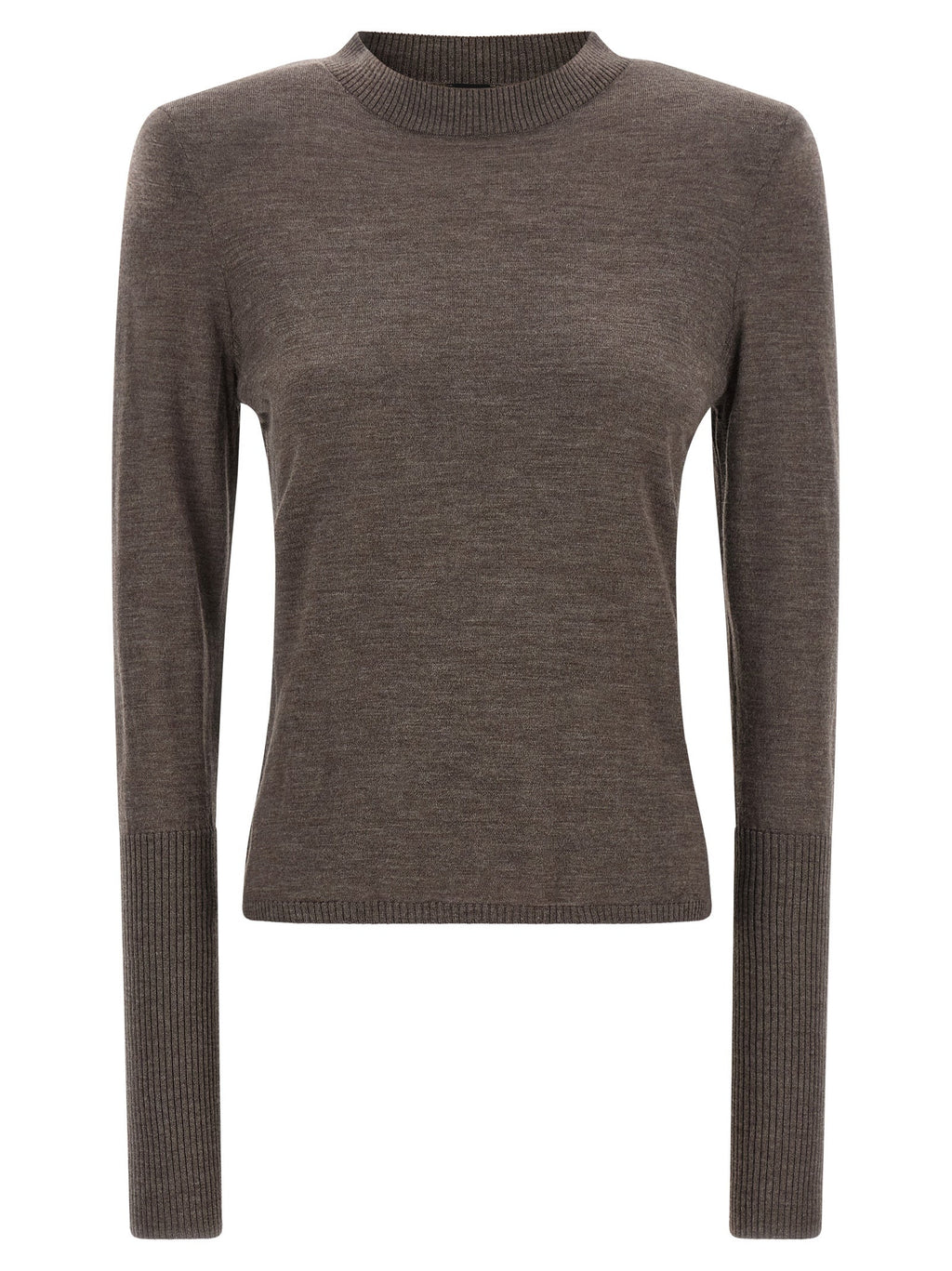 PINKO Brown Wool Cardigan