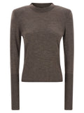 PINKO Brown Wool Cardigan