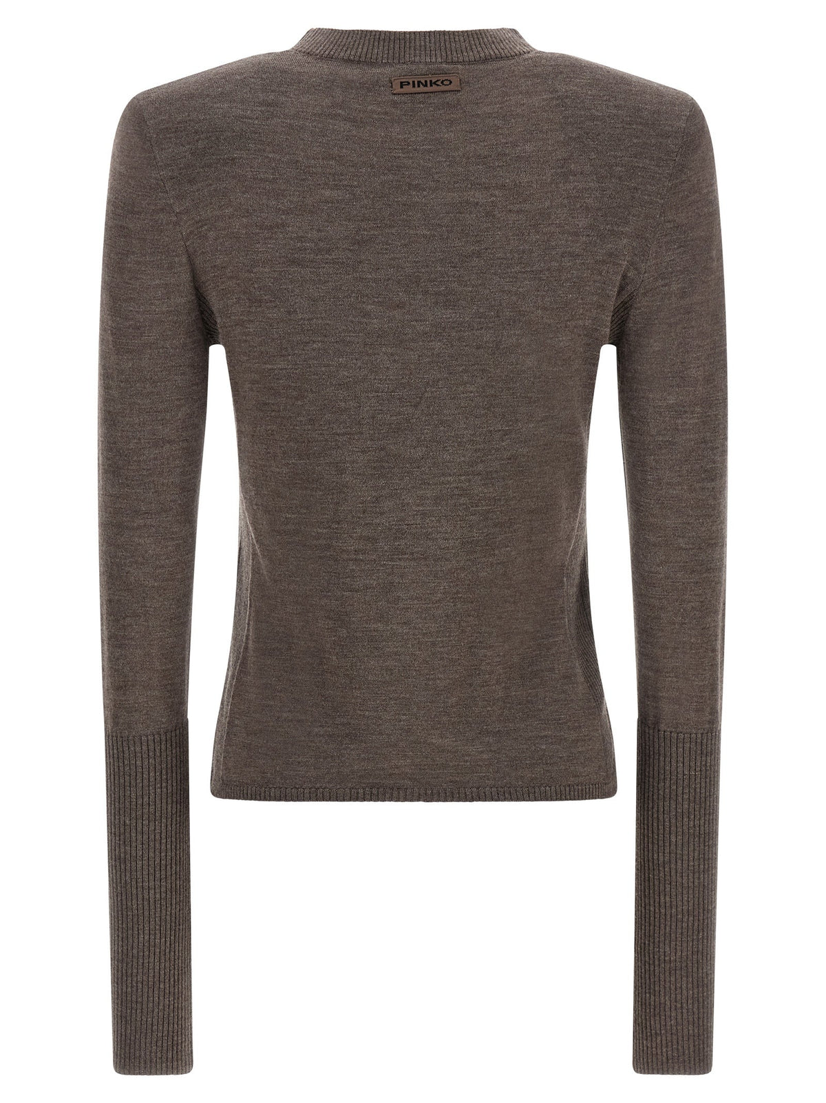 PINKO Brown Wool Cardigan