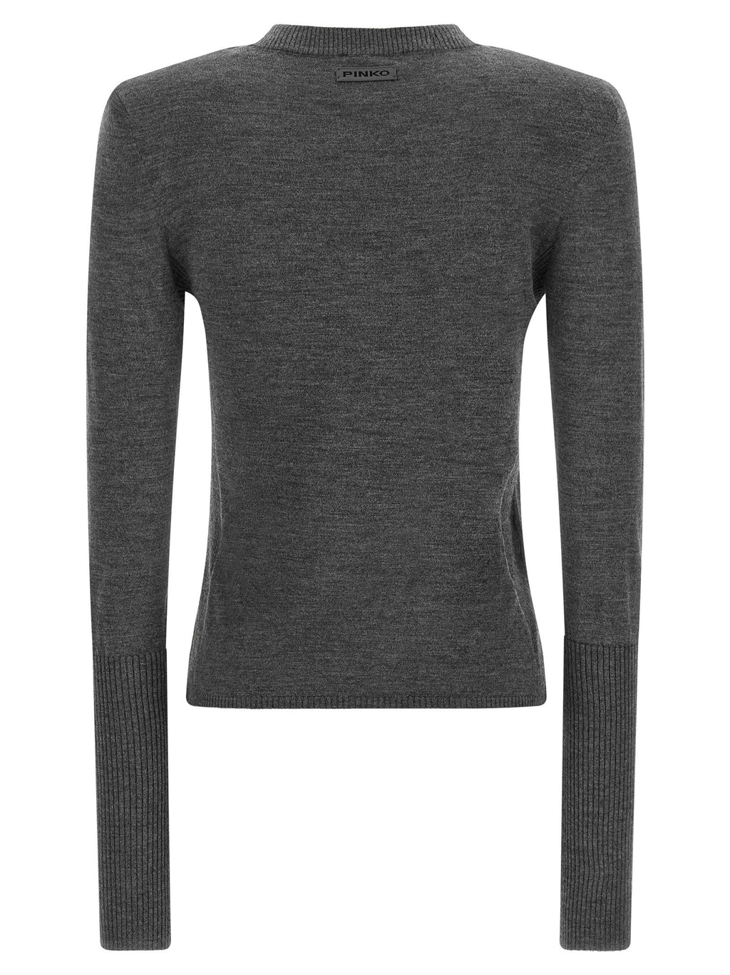 PINKO Gray Wool Cardigan