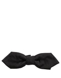 Dolce & Gabbana Men Black 100% Silk Adjustable Neck Papillon Bow Tie