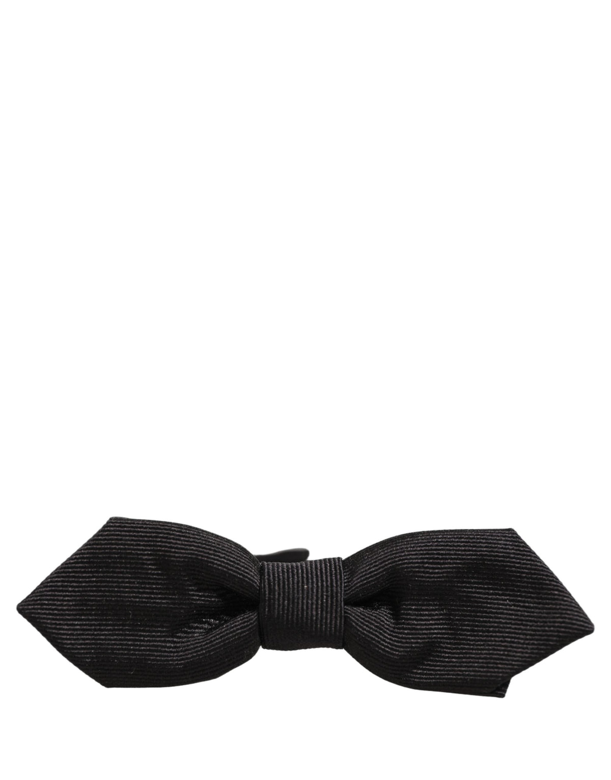 Dolce & Gabbana Men Black 100% Silk Adjustable Neck Papillon Bow Tie
