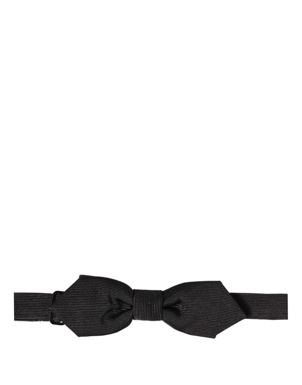 Dolce & Gabbana Men Black 100% Silk Adjustable Neck Papillon Bow Tie