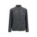 Blazé Milano Gray Wool Oves Aries Shell Jacket