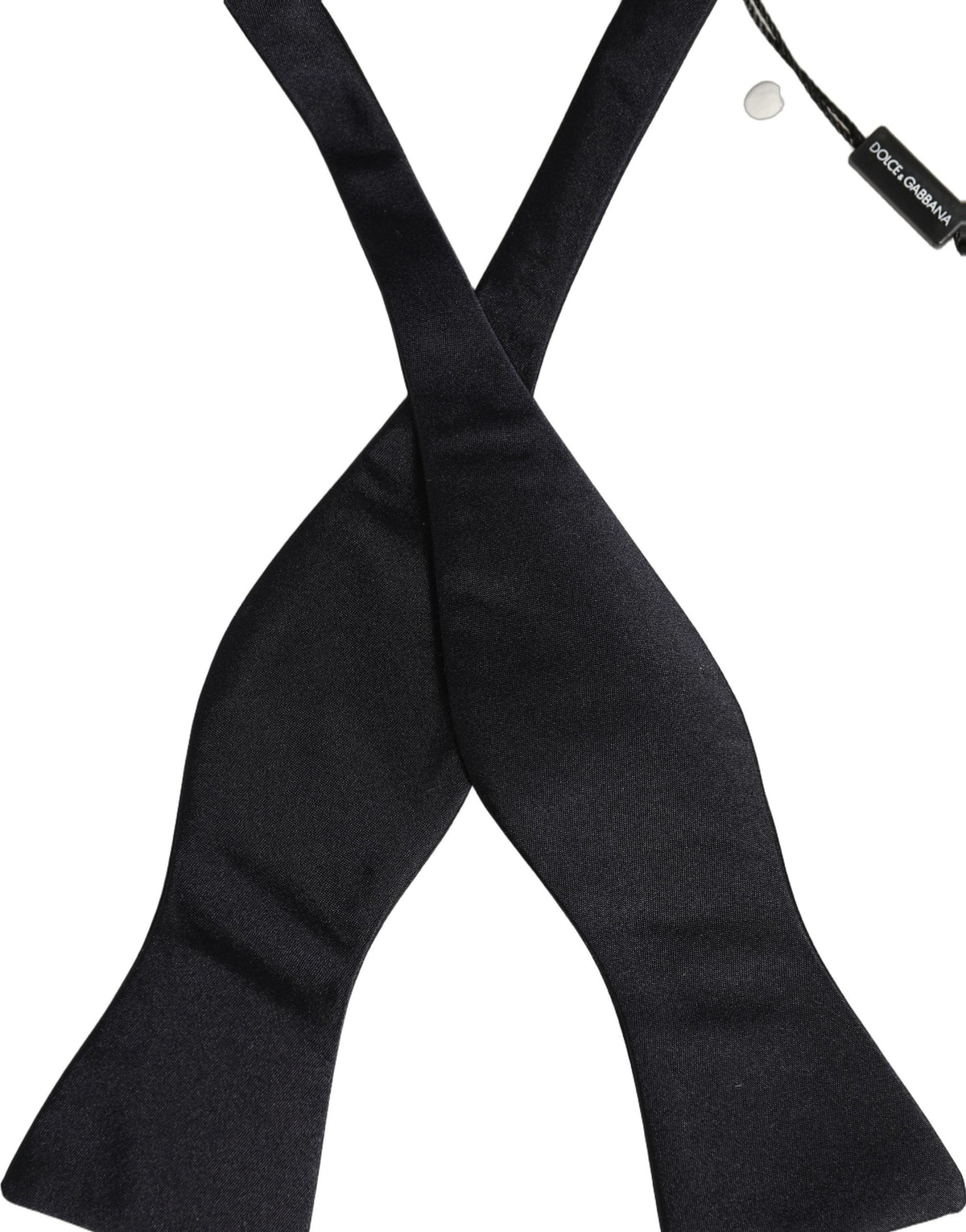 Dolce & Gabbana Men Dark Blue 100% Silk Adjustable Neck Papillon Bow Tie