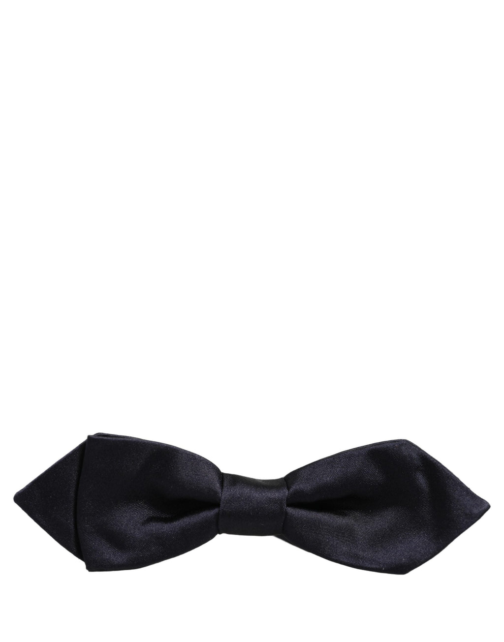 Dolce & Gabbana Men Dark Blue 100% Silk Adjustable Neck Papillon Bow Tie